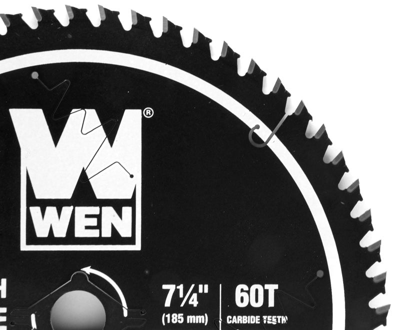 WEN BL0760 7.25-Inch 60-Tooth Carbide-Tipped Professional Ultra Fine-Finish Circular Saw Blade with Cool-Cut Coating - Image 2